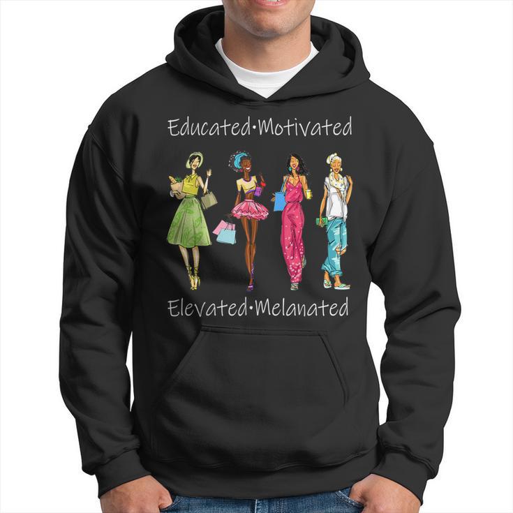 Black Queen Educated Melanin African American Women Hoodie