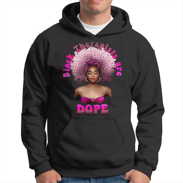 Black Therapists Dope Mental Health Awareness Worker Hoodie