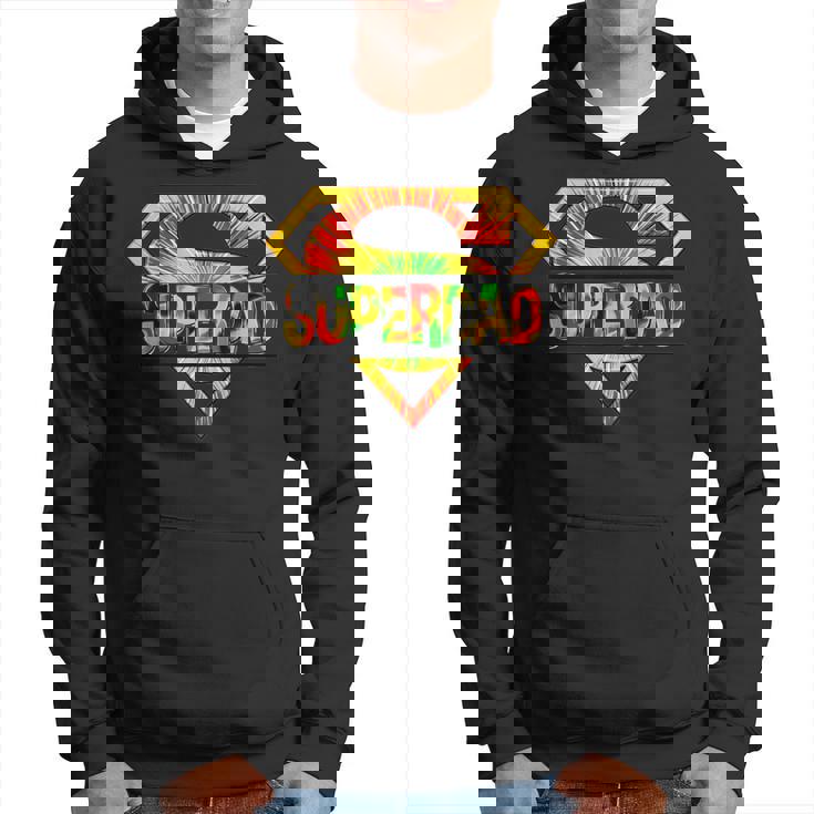 Black Super Dad Family Junenth Freedom 1865 Fathers Day Hoodie