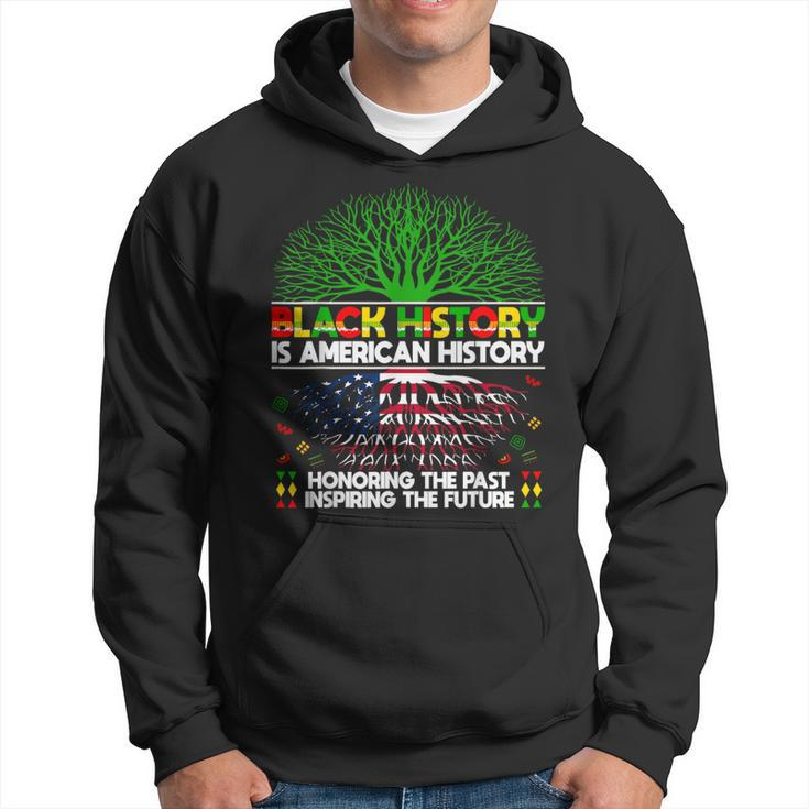 Black History Is American History Patriotic Womens Hoodie