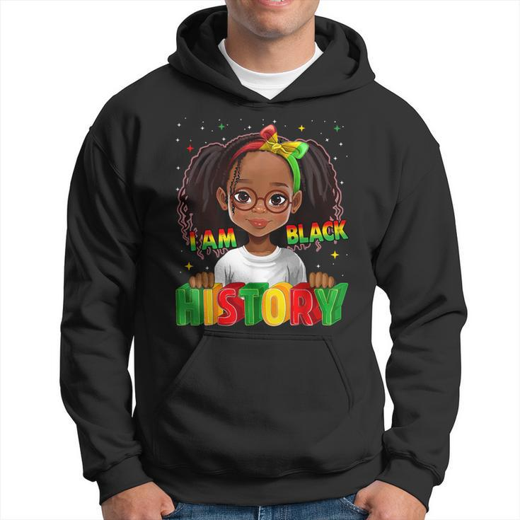Black History Month For Kid Girls I Am Black History Hoodie