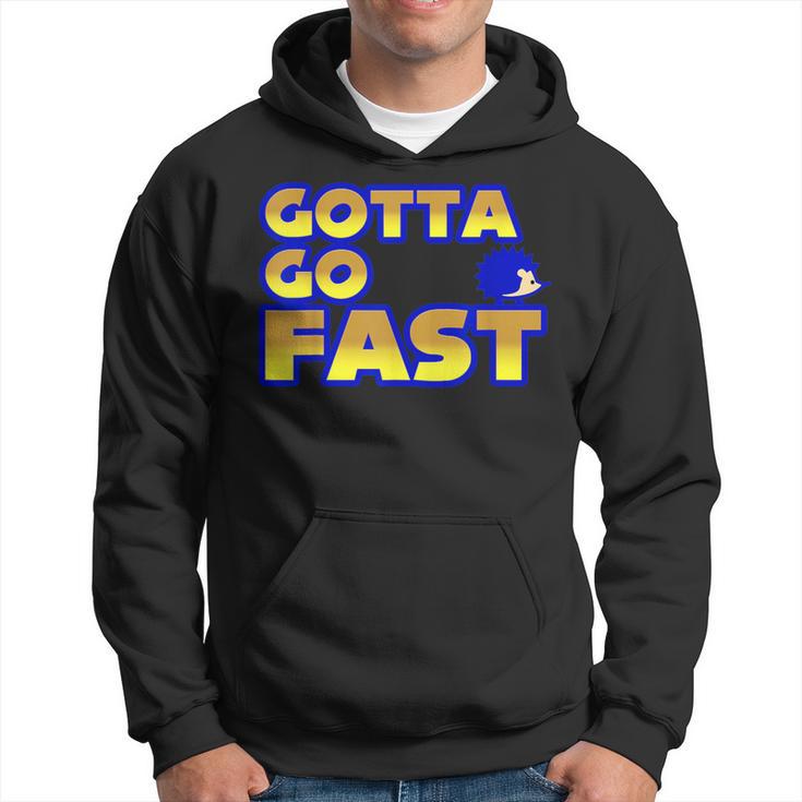 Blue Hedgehog Video Game Cosplay Gotta Go Fast Hoodie