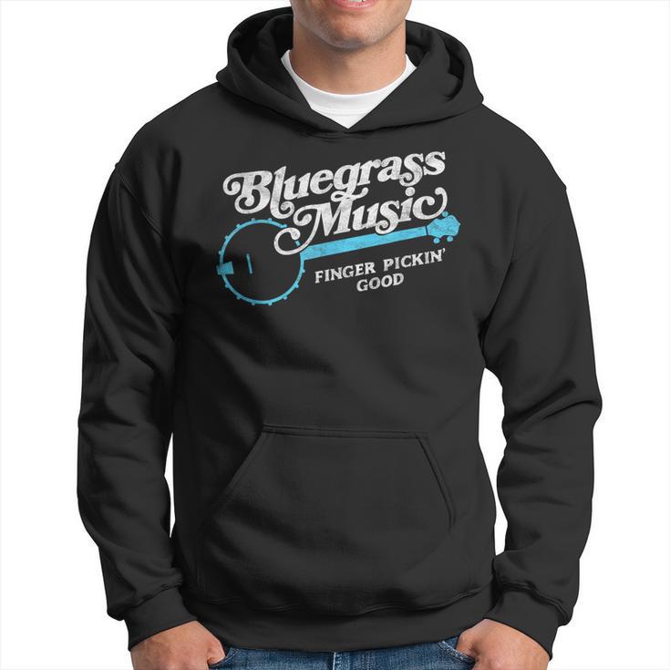 Bluegrass Music Finger Pickin' Good Banjo Graphic Hoodie