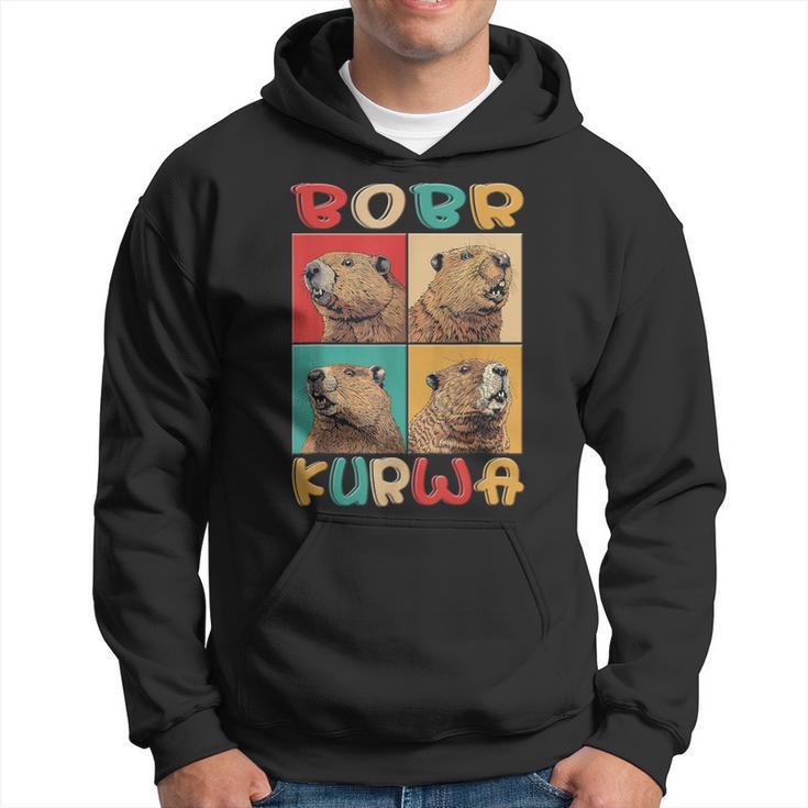 Bobr Kurwa Meme Retro Biber Kurwa Kapuzenpullover