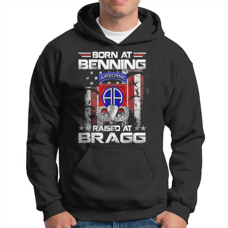 Born At Ft Benning Raised Fort Bragg Airborne Veterans Day Hoodie