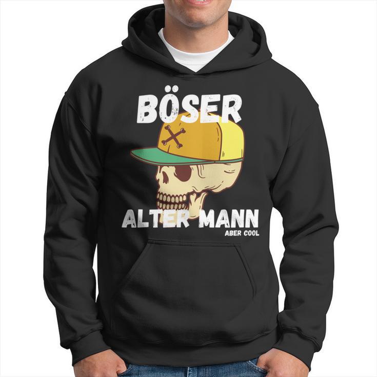 Böser Alter Mann Papa Opa Totenkopf Skullintage Spruch Kapuzenpullover