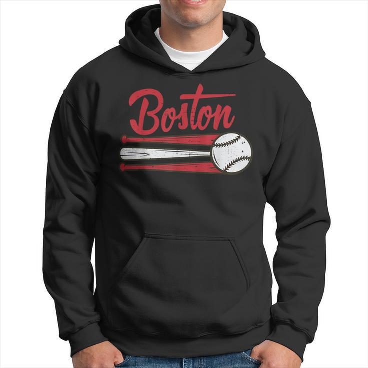 Boston Baseball Vintage Distressed Met At Gameday Hoodie