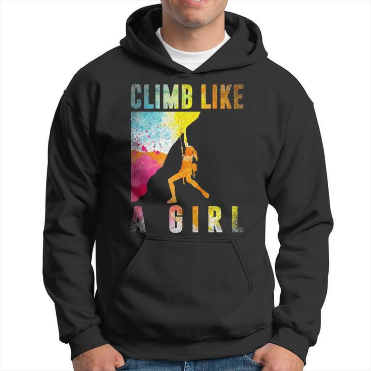 Bouldering Rock Climber Women Girls Kids Rock Climbing Hoodie