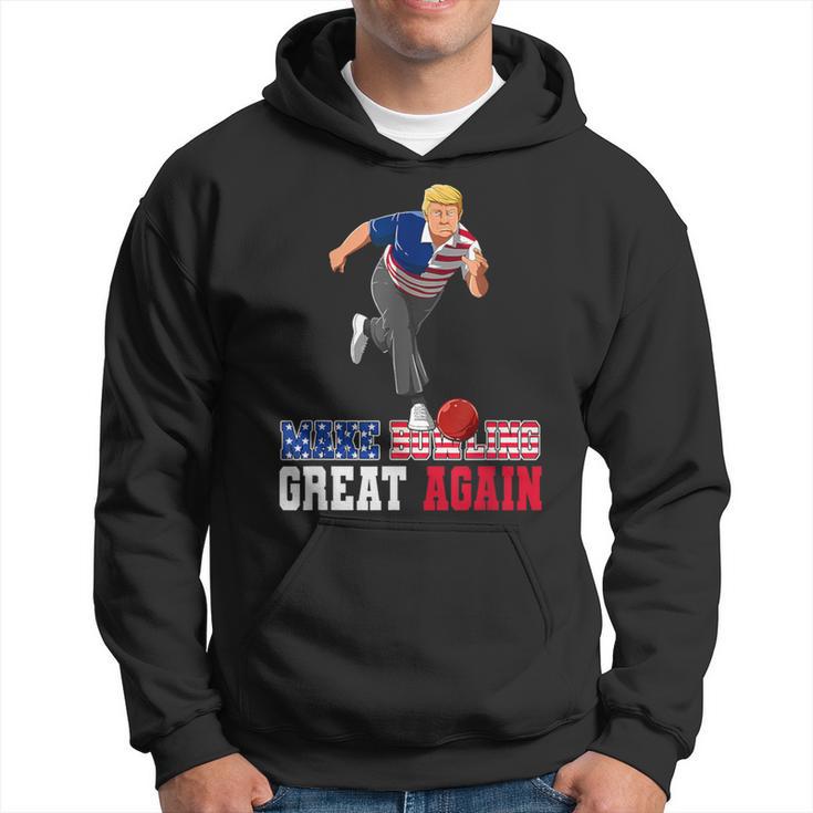 Make Bowling Great Again Trump Bowling Accessories Hoodie