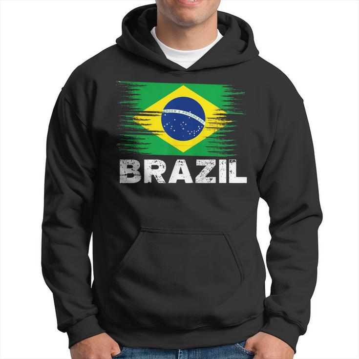 Brazil Brazilian Flag Sports Soccer Football Hoodie