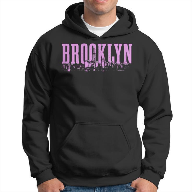 Brooklyn New York City Skyline Nyc Vintage Ny Hoodie