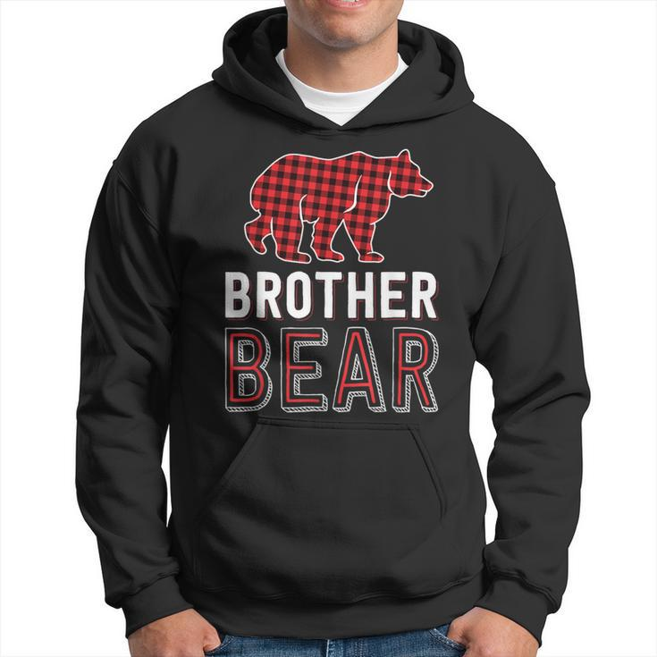 Brother Bear Red Buffalo Plaid Matching Family Christmas Hoodie