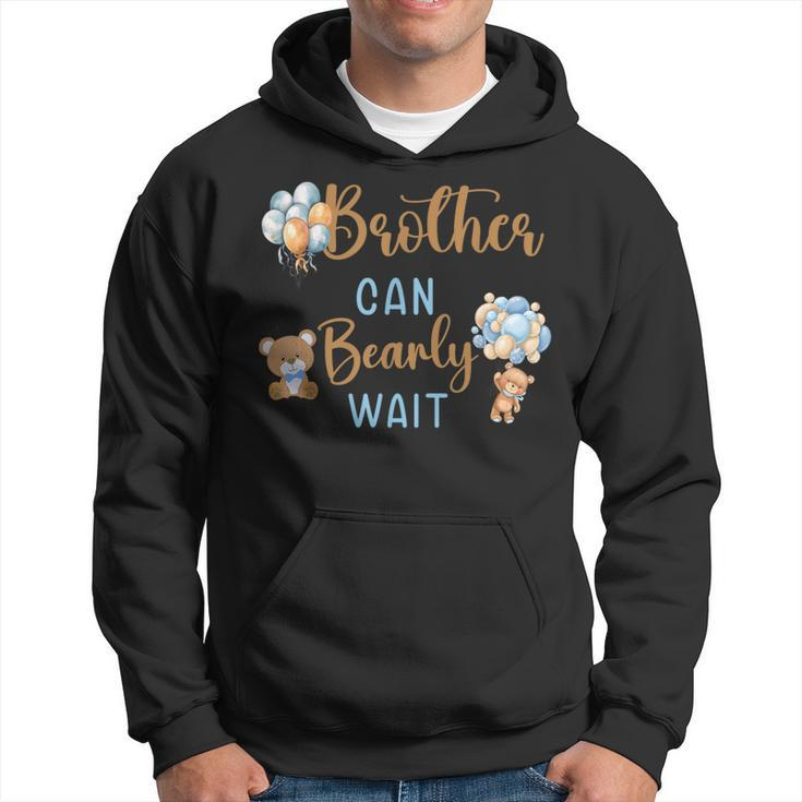 Brother Can Bearly Wait Gender Neutral Baby Shower Matching Hoodie