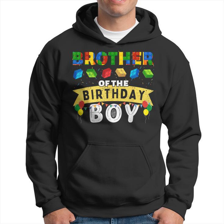 Brother Of The Birthday Boy Building Blocks Master Builder Hoodie