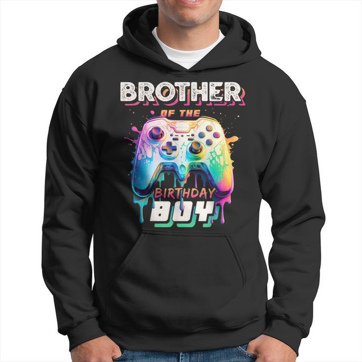 Brother Of The Birthday Boy Matching Family Video Game Party Hoodie