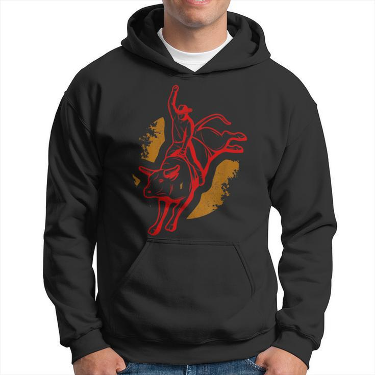Bull Riding Rodeo Country Ranch Cowboy Bull Rider Hoodie