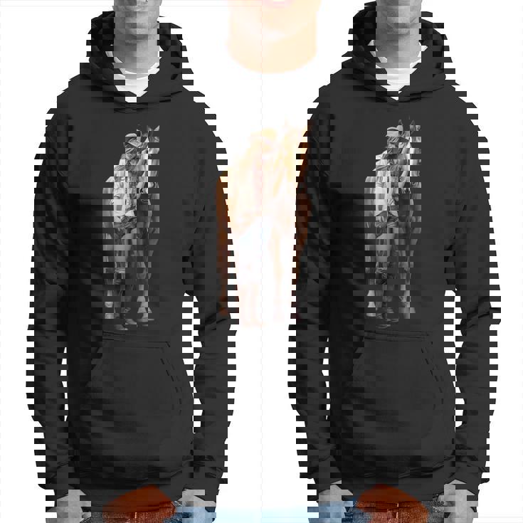 Caballo Chica Caballo Equitación Poni Acuarela Sudadera