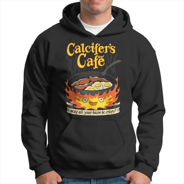 Calcifer's Cafe May All Your Bacon & Eggs Be Crispy Cooking Hoodie