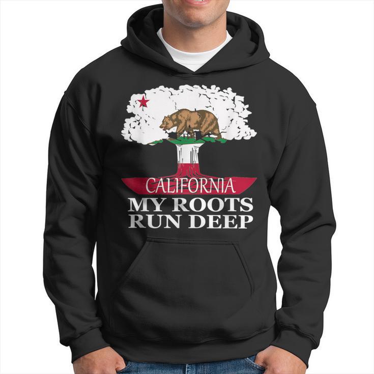 California Pride Flag My Roots Run Deep Tree Hoodie