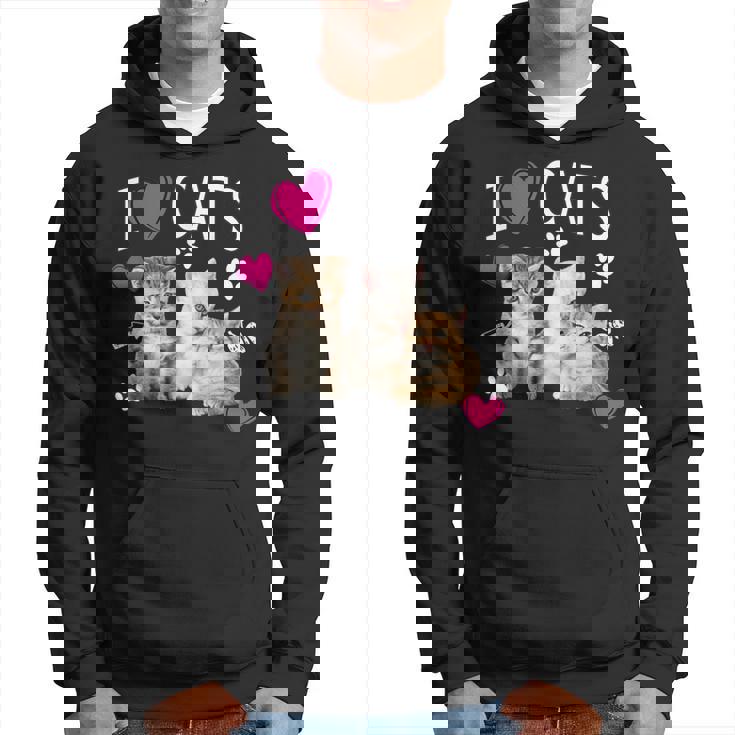 Camisa I Love Cats Cat Lover I Love Kittens Sudadera