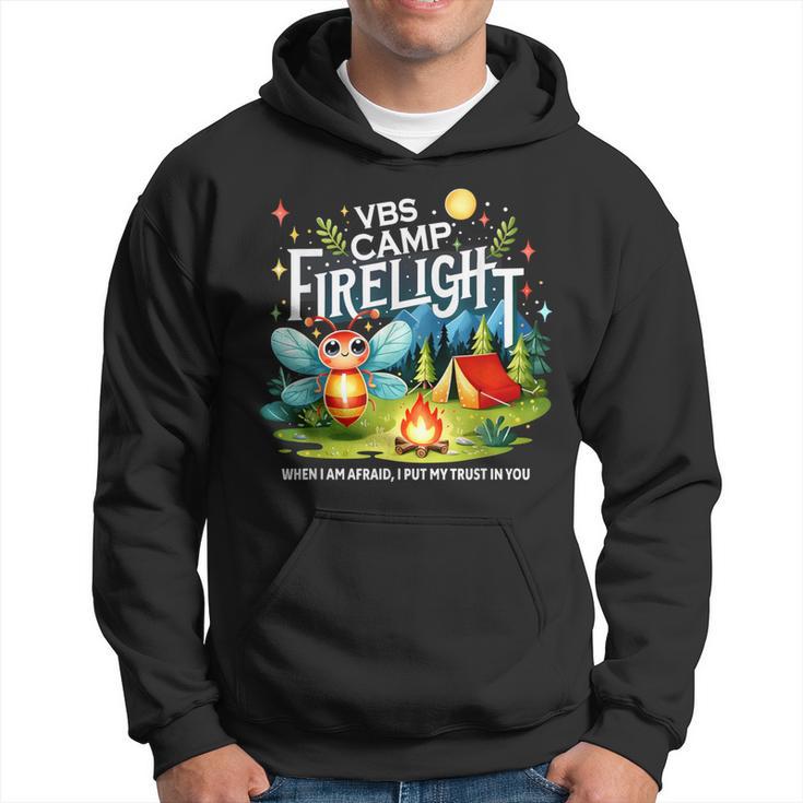 Camp Firelight Vbs Camp Vacation Bible School Firework 2024 Hoodie