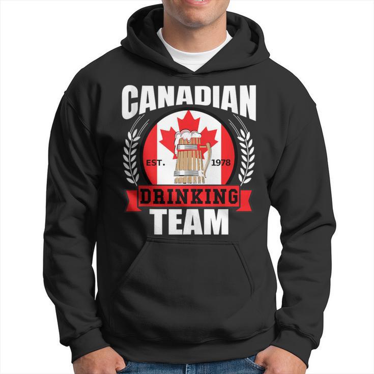 Canadian Drinking Team Canada Flag Beer Party Hoodie