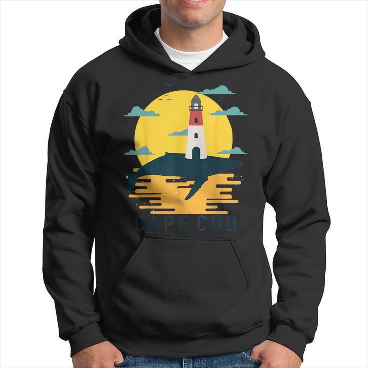 Cape Cod Nauset Lighthouse Vacation Sunset Whale Tourist Hoodie