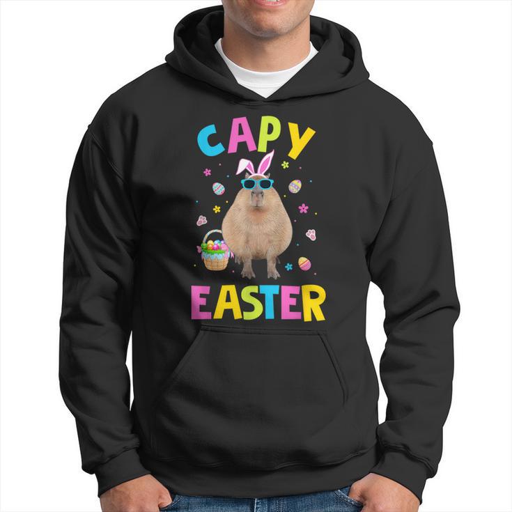 Capy Easter Capybara Animals Boys Girls Easter Day Hoodie