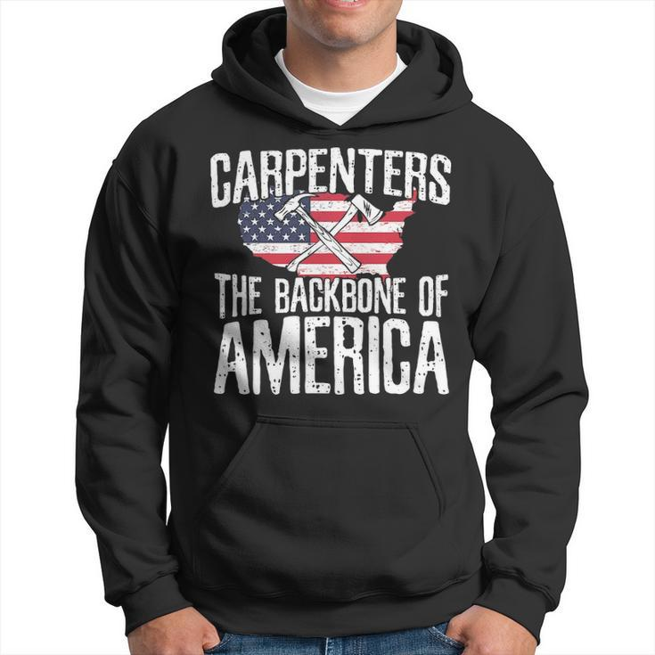 Carpenter Backbone Of America Flag Vintage Hoodie