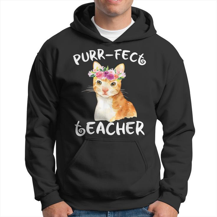 Cat Lover For Teachers Educators Appreciation Hoodie