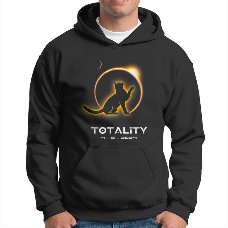 Cat Totality 4082024 Total Solar Eclipse 2024 Hoodie