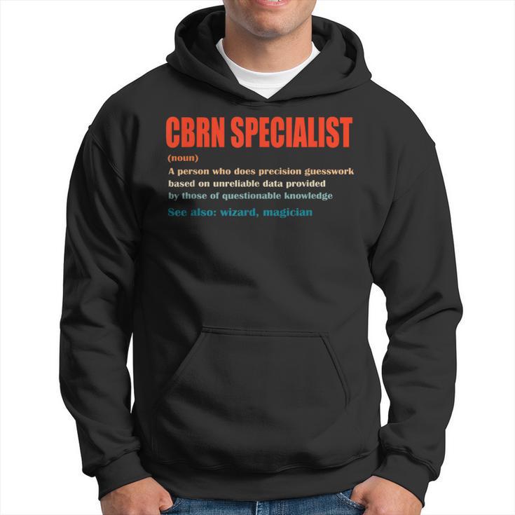 Cbrn Specialist Vintage Definition Wizard Magician Hoodie