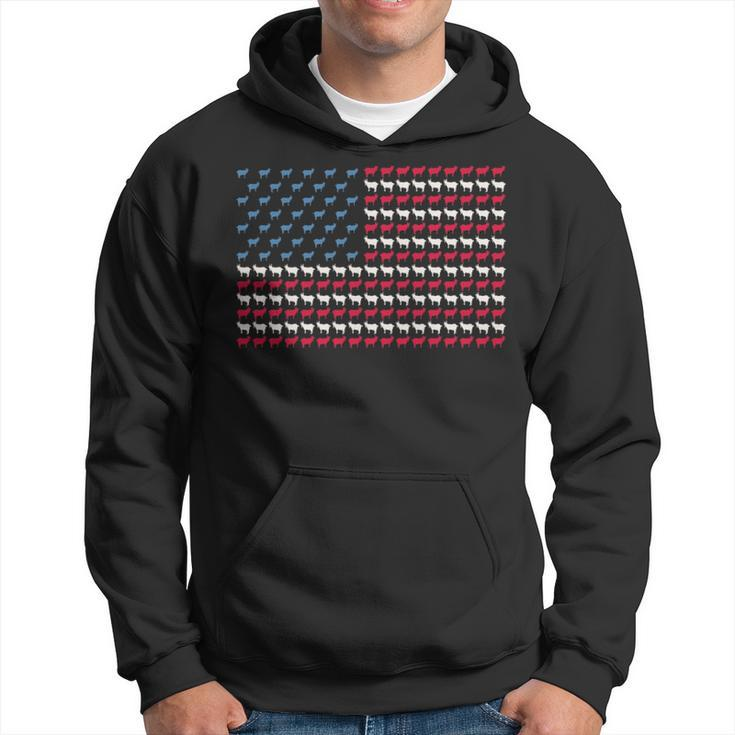 Chamois American Flag Goat Antelope Us 4Th Of July Usa Hoodie
