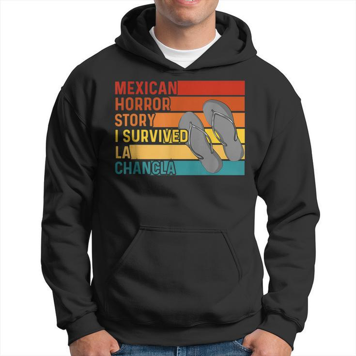 Chancla Survivor Spanish Joke Mexican Meme Saying Hoodie