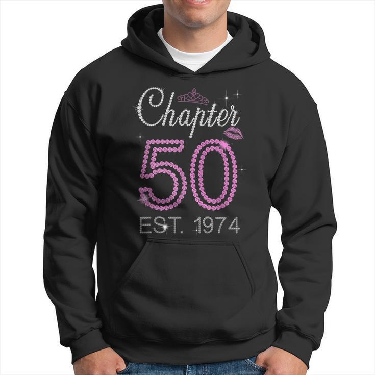 Chapter 50 Est 1974 50 Years Old 50Th Birthday Queen Women Hoodie