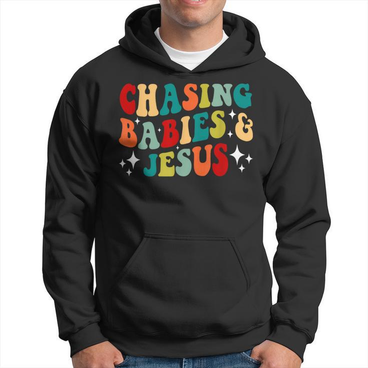 Chasing Babies And Jesus Chasing Babies & Jesus Christian Hoodie