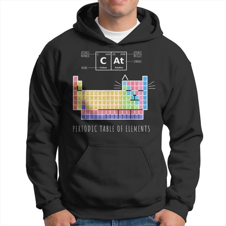Chemistry Cat Periodic Table Of Elements Hoodie