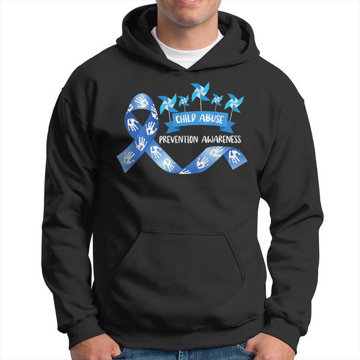 Child Abuse Prevention Awareness Month Pinwheel Ribbon Hoodie