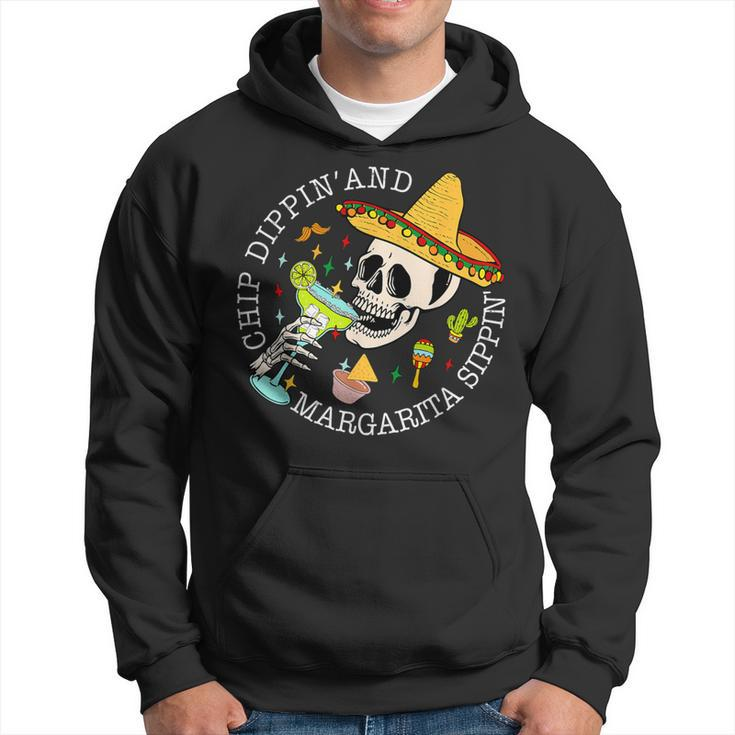 Chip Dippin And Margarita Sippin Cinco De Mayo Drinking Hoodie