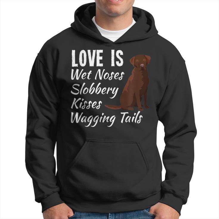 Chocolate Labrador Retriever Dog Love Lab Dogs Saying Hoodie