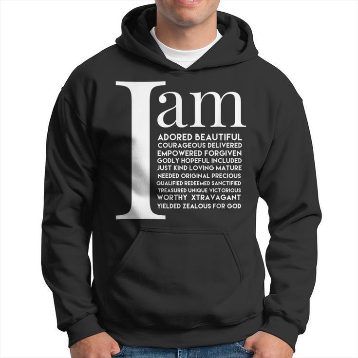 Christian Affirmations Identity In Christ Follower Believer Hoodie