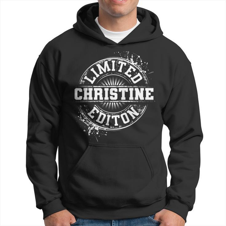 Christine Limited Edition Personalized Name Idea Hoodie