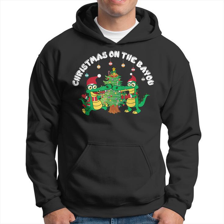 Christmas On The Bayou Cajun Christmas For Bayou State Hoodie