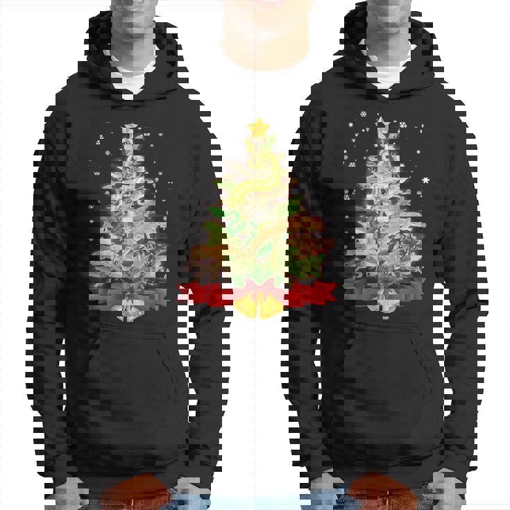 Christmas Herping Herpetology Frog Snake Herp Hoodie