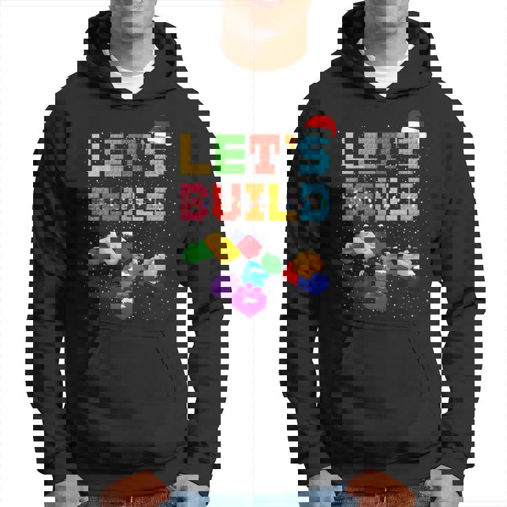 Christmas Let's Build Master Builder Block Brick Building Hoodie