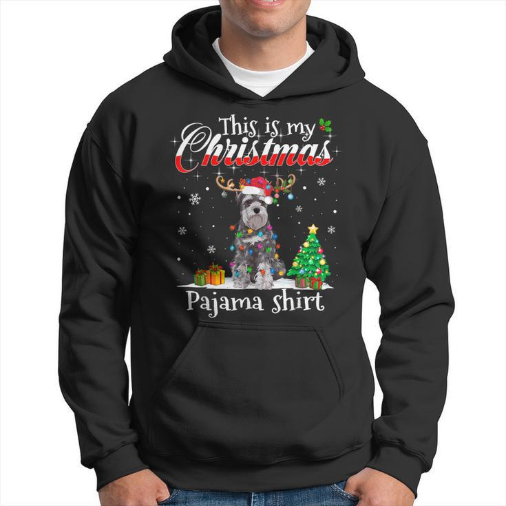 This Is My Christmas Pajama Schnauzer Lover Dog Hoodie