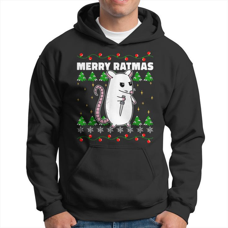 Christmas Rat Rodents Animals Lover Xmas Hoodie