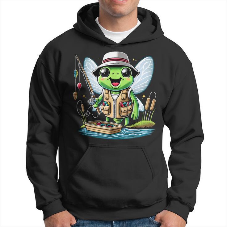 Cicada Dad Fishing Father's Day Bug Entomology Lovers Hoodie