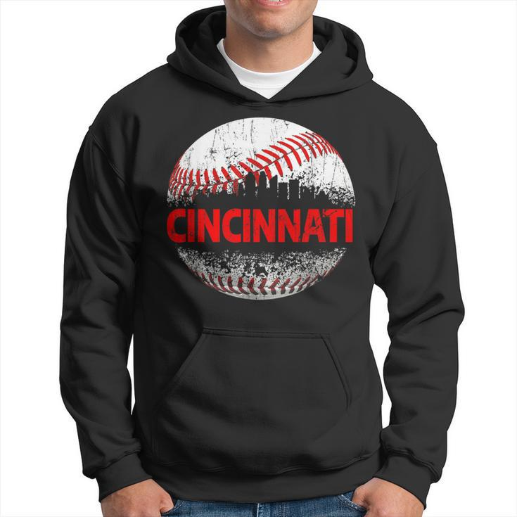 Cincinnati Souvenir Baseball City Downtown I Love Cincinnati Hoodie