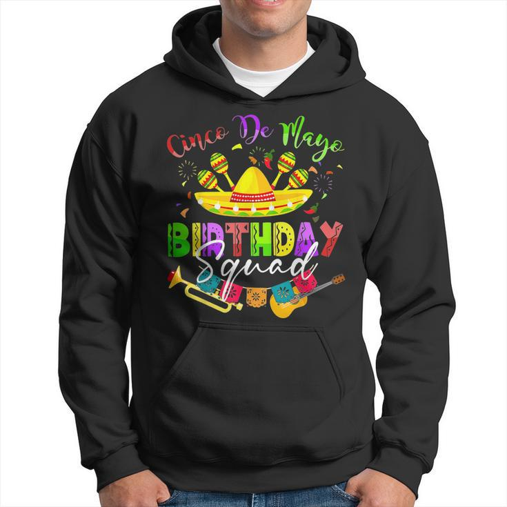 Cinco De Mayo Birthday Squad Cool Mexican Matching Family Hoodie